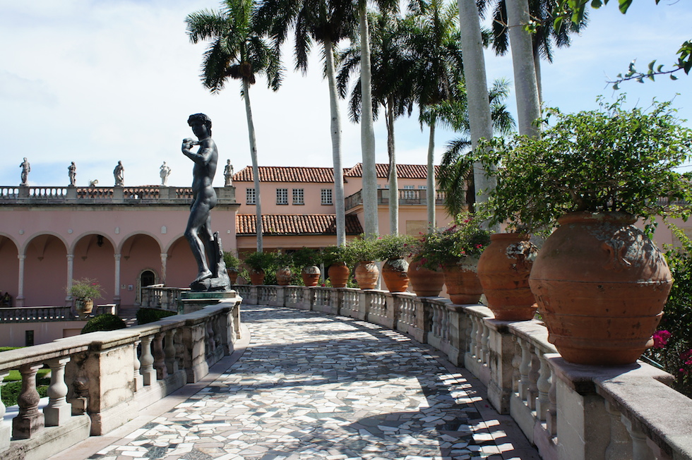 Nos jardins do Museu em Sarasota