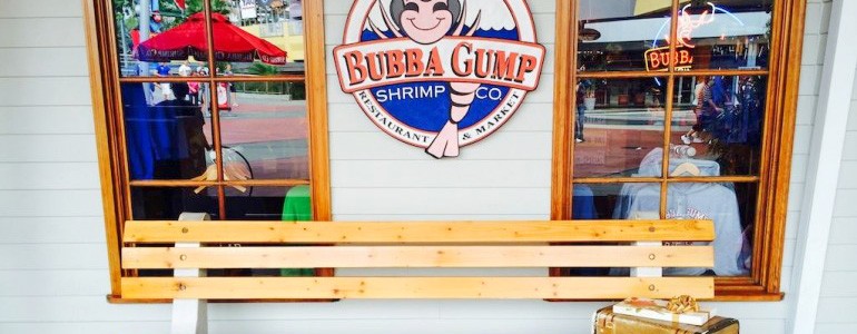 Fachada do Bubba Gump no City walk Orlando